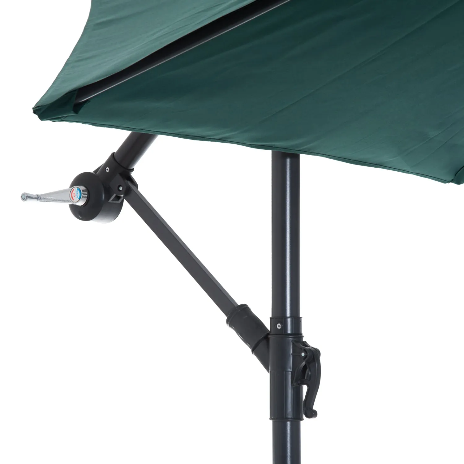 10' Hanging Patio Garden Umbrella - Dark Green