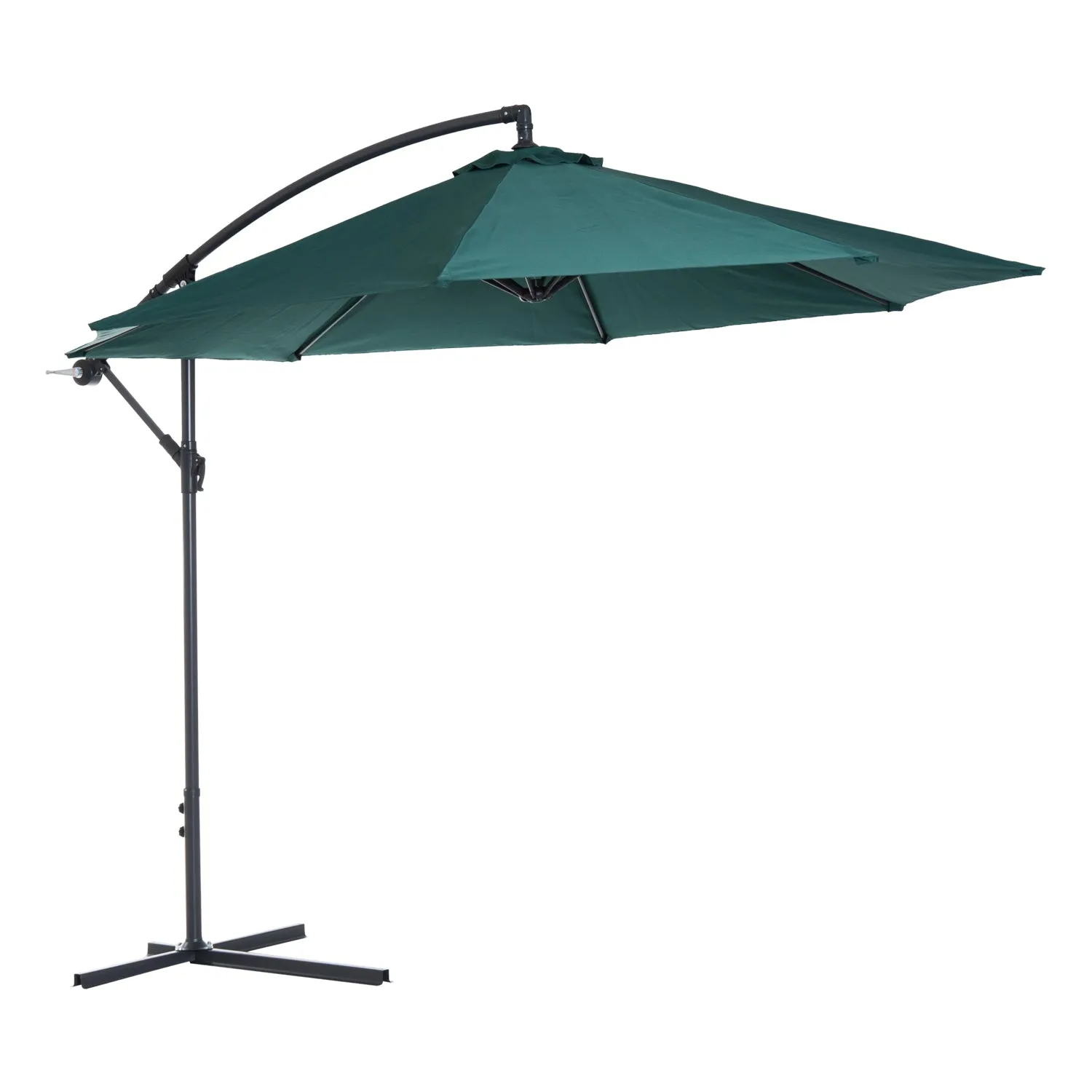 10' Hanging Patio Garden Umbrella - Dark Green