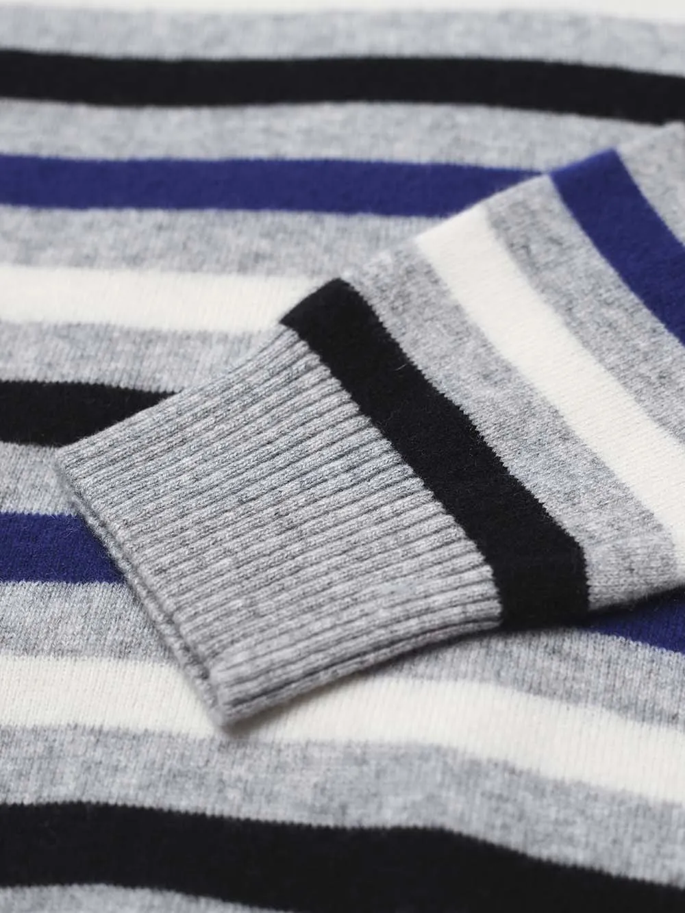 100% Mongolian Cashmere Stripe Sweater