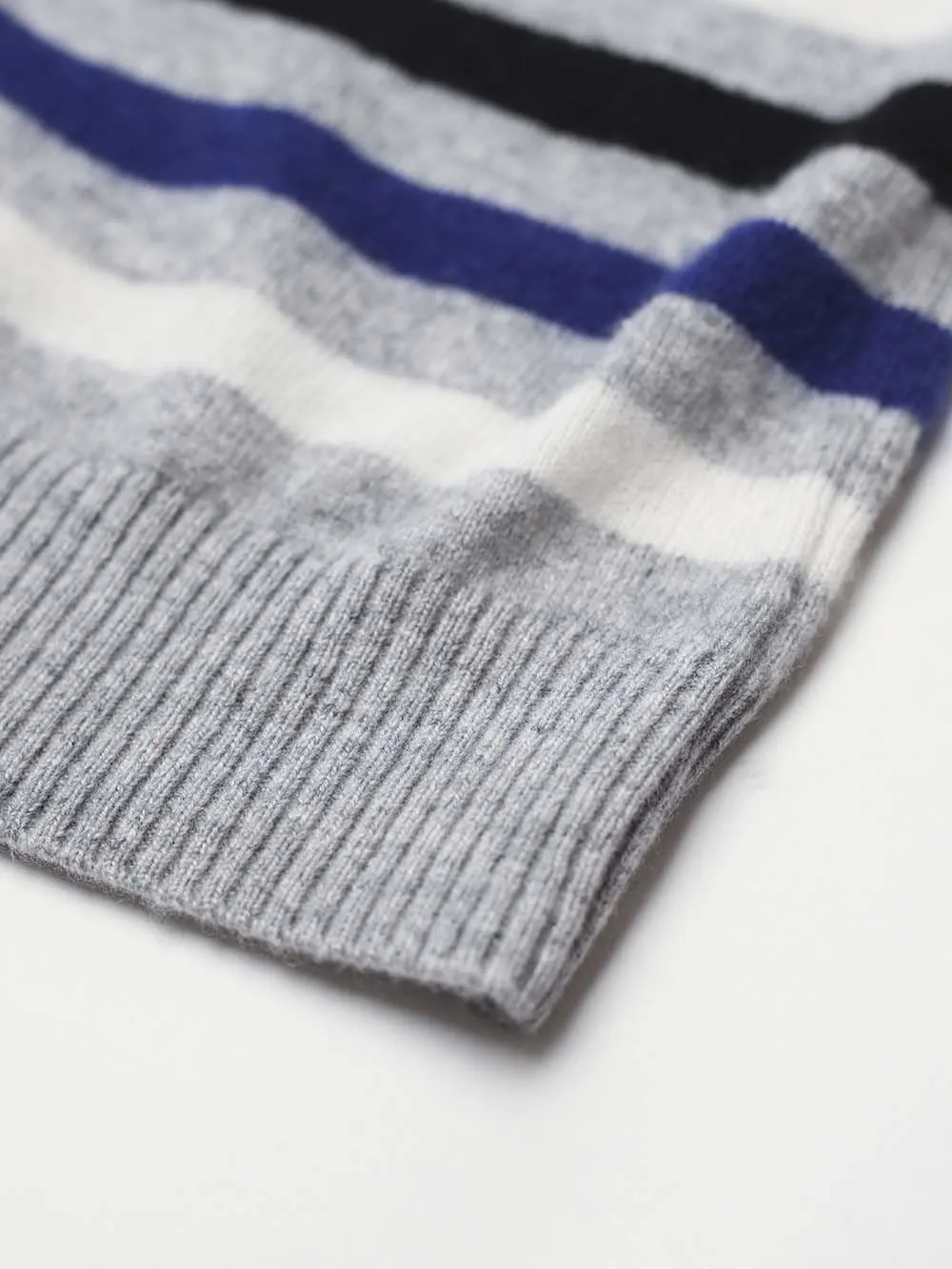 100% Mongolian Cashmere Stripe Sweater