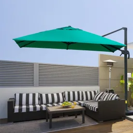 10ft. Rotatable Square Top Cantilever Umbrella - Green