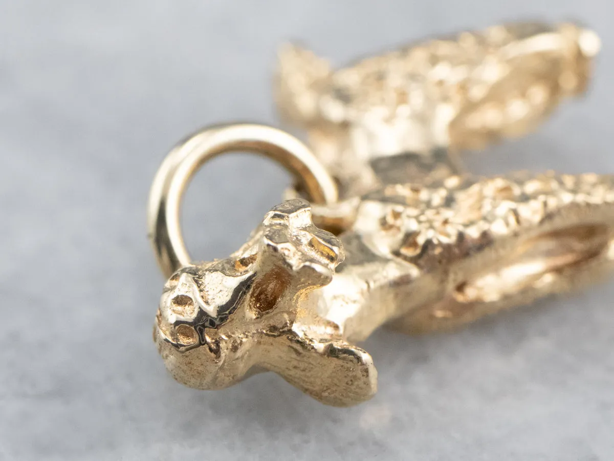 14K Gold Poodle Dog Charm