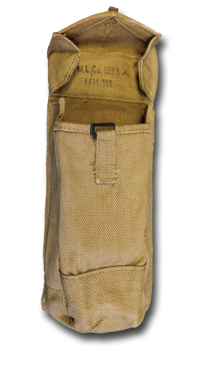 1937 PATTERN BASIC AMMO POUCH (STRAP FASTENING, BLACK FITTINGS)