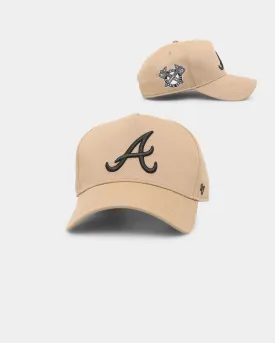 47 Brand Atlanta Braves 'Khaki Stadium' Sure Shot 47 MVP DT Snapback Khaki/Black