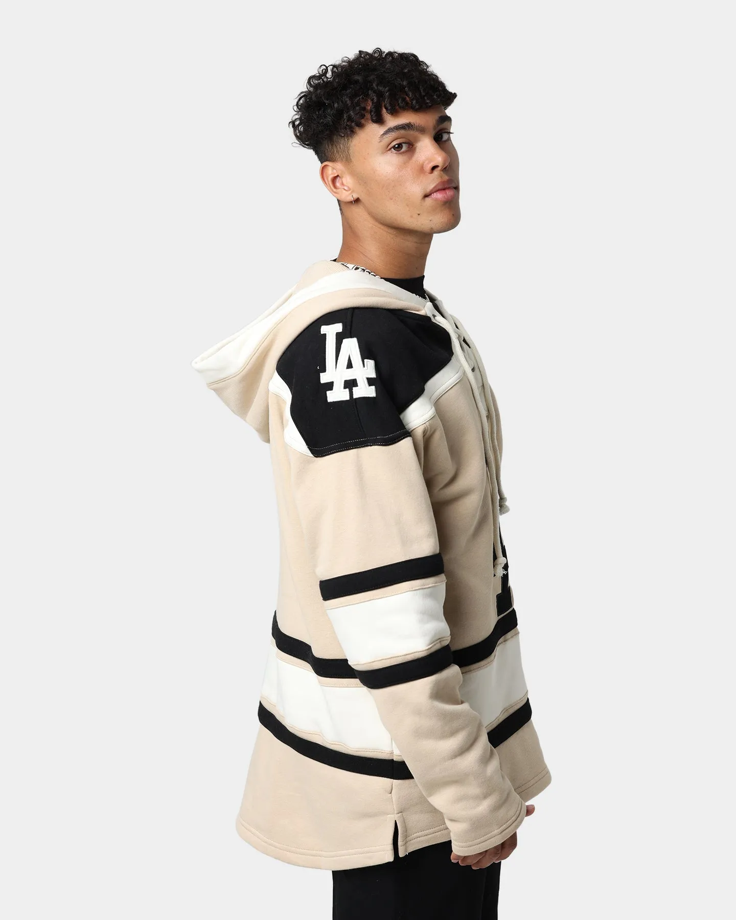 47 Brand Los Angeles Dodgers Superior Lacer Hoodie Khaki