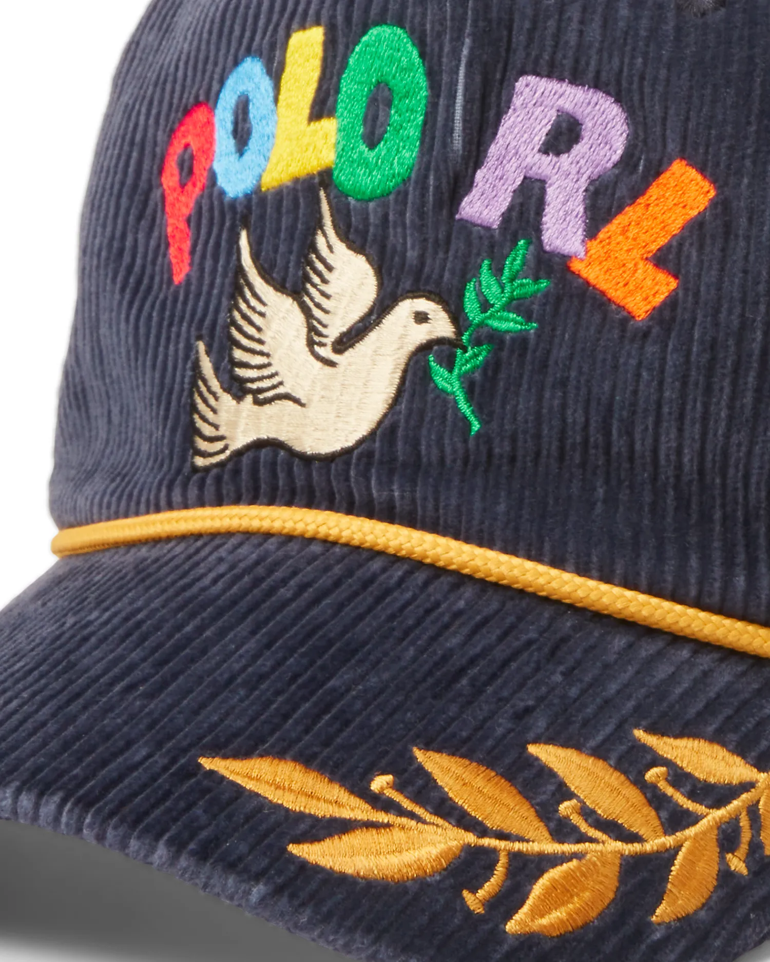 8 Wale Corduroy Trucker Cap - Newport Navy