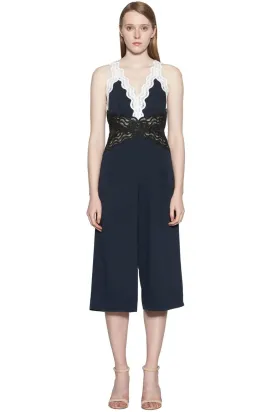 Adria Lace Trim Jumpsuit