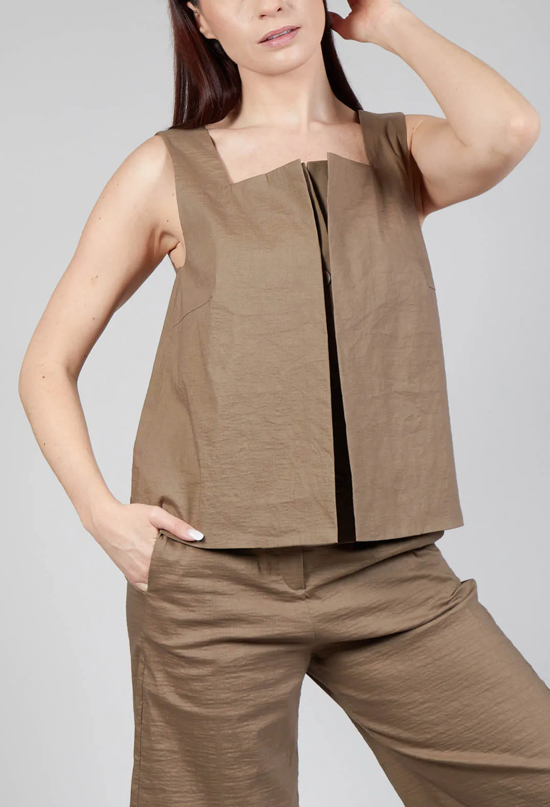 Ai Top In Khaki