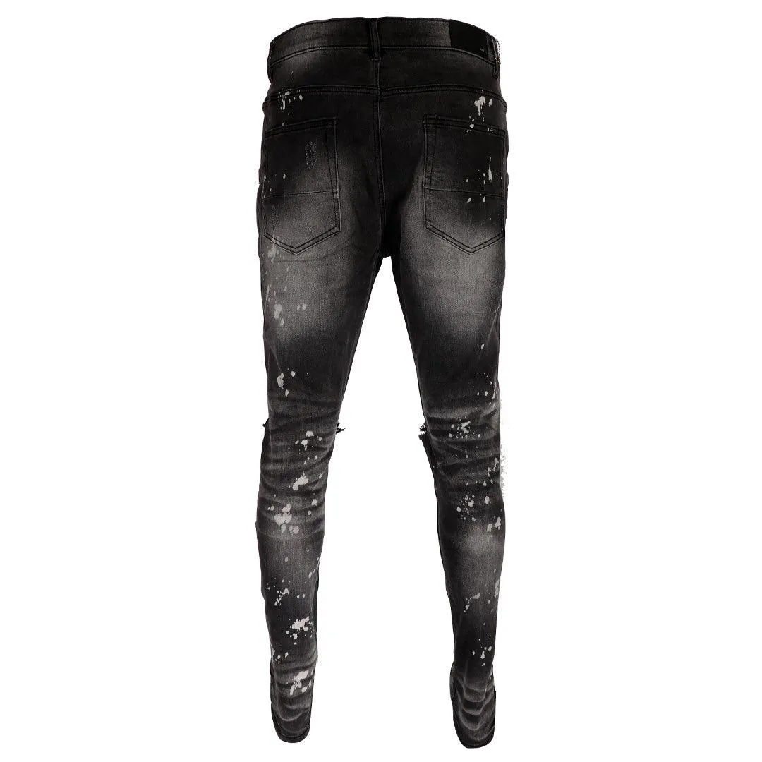 Ami High Quality Ripped Jeans- Black