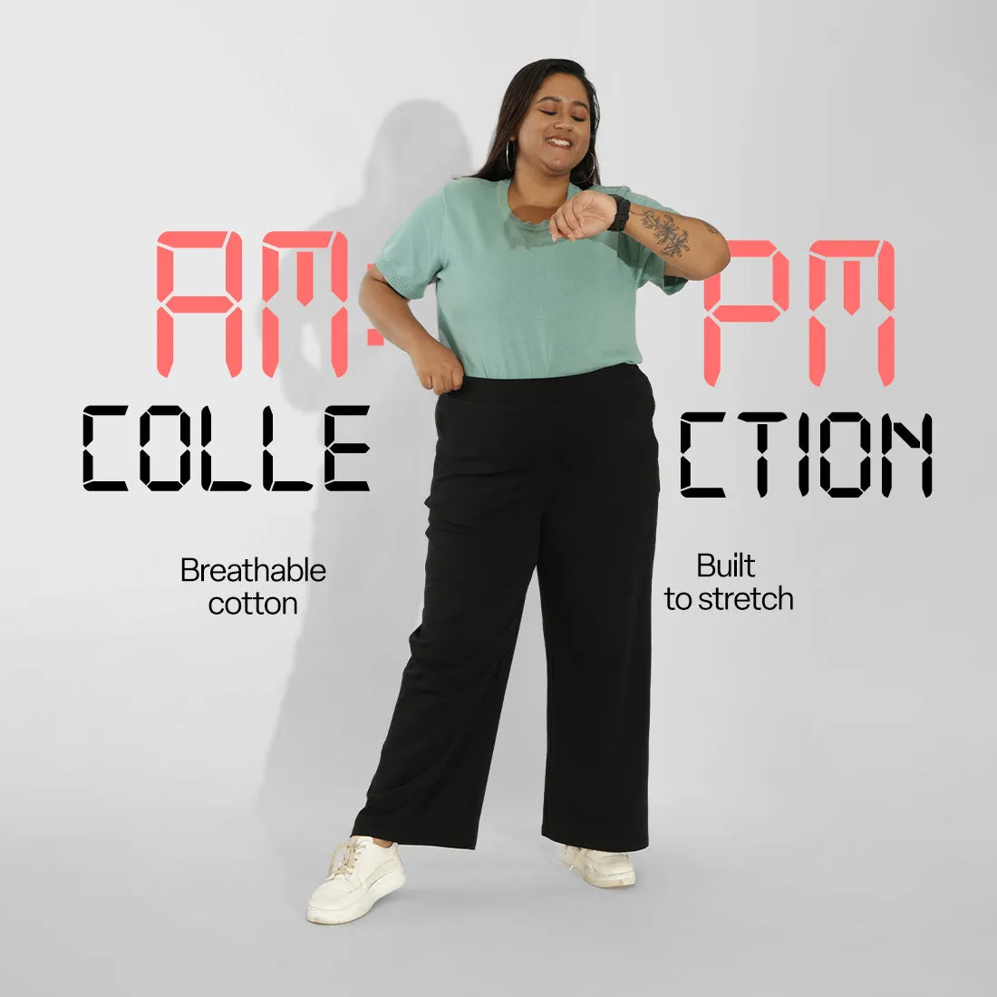 AM:PM Cotton Wide Legged Pants