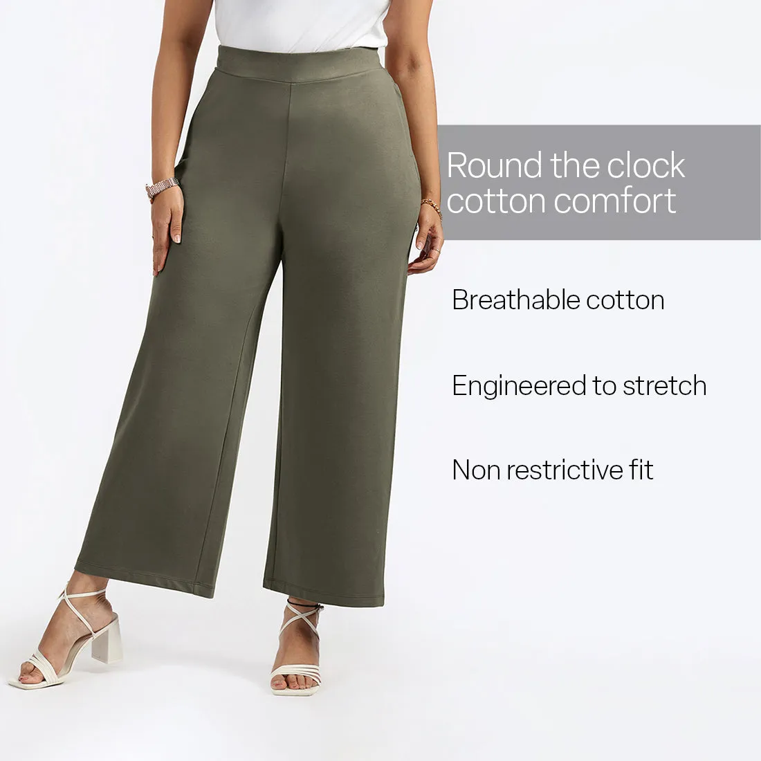 AM:PM Cotton Wide Legged Pants