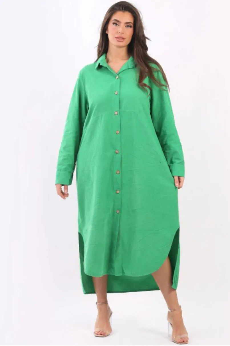 Anne   Kate Italian Corduroy Shirt Dress