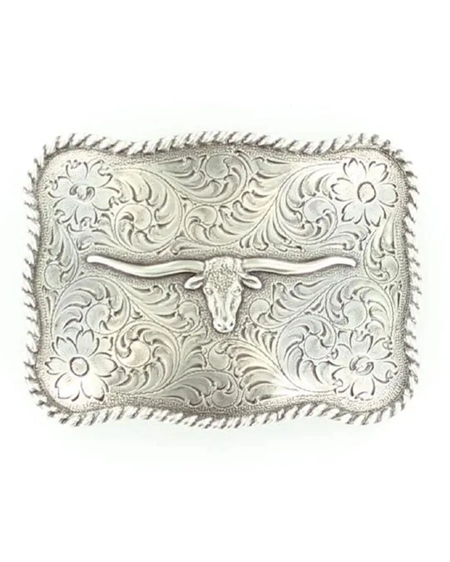 Antique Longhorn Western Belt Buckle