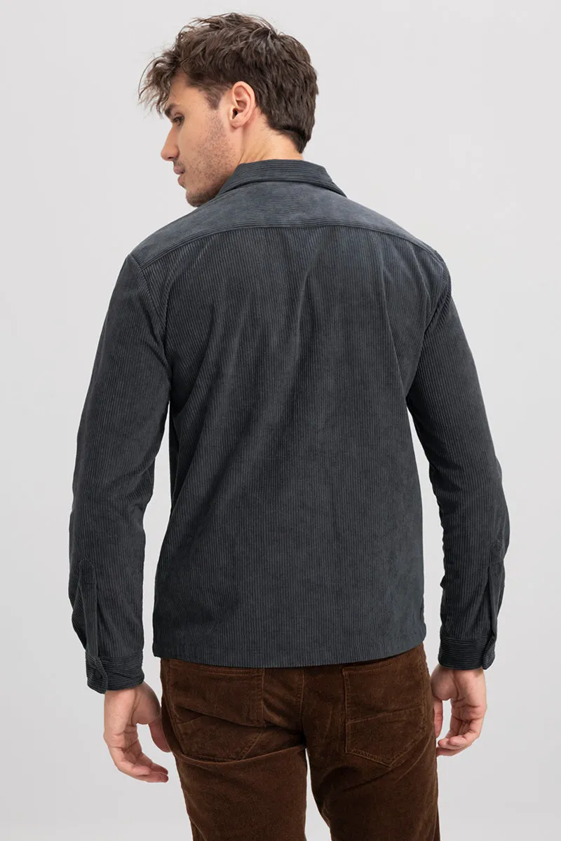 Artic Ash Grey Corduroy Overshirt