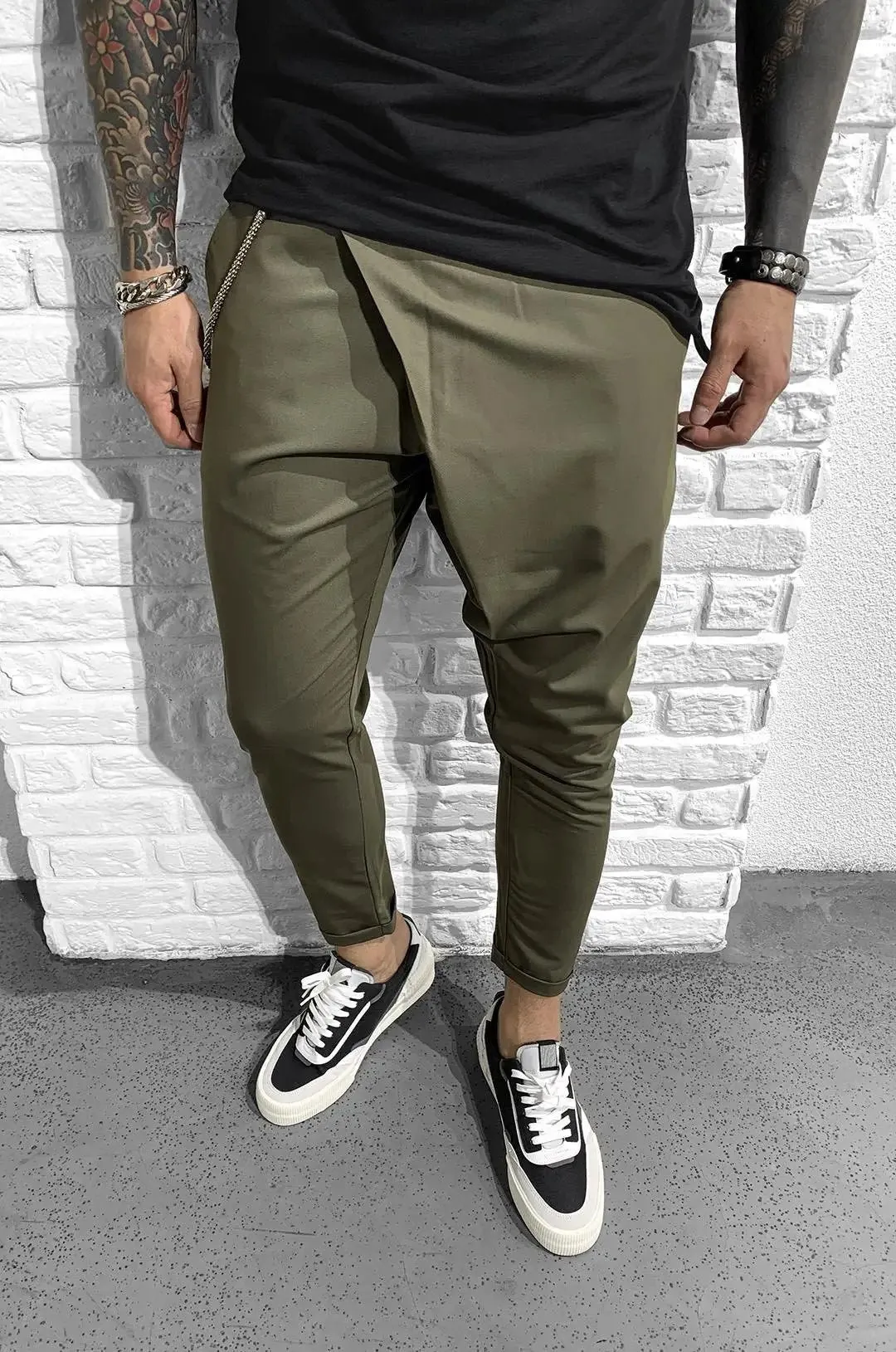 ASSYMMETRIC ROLL UP - KHAKI