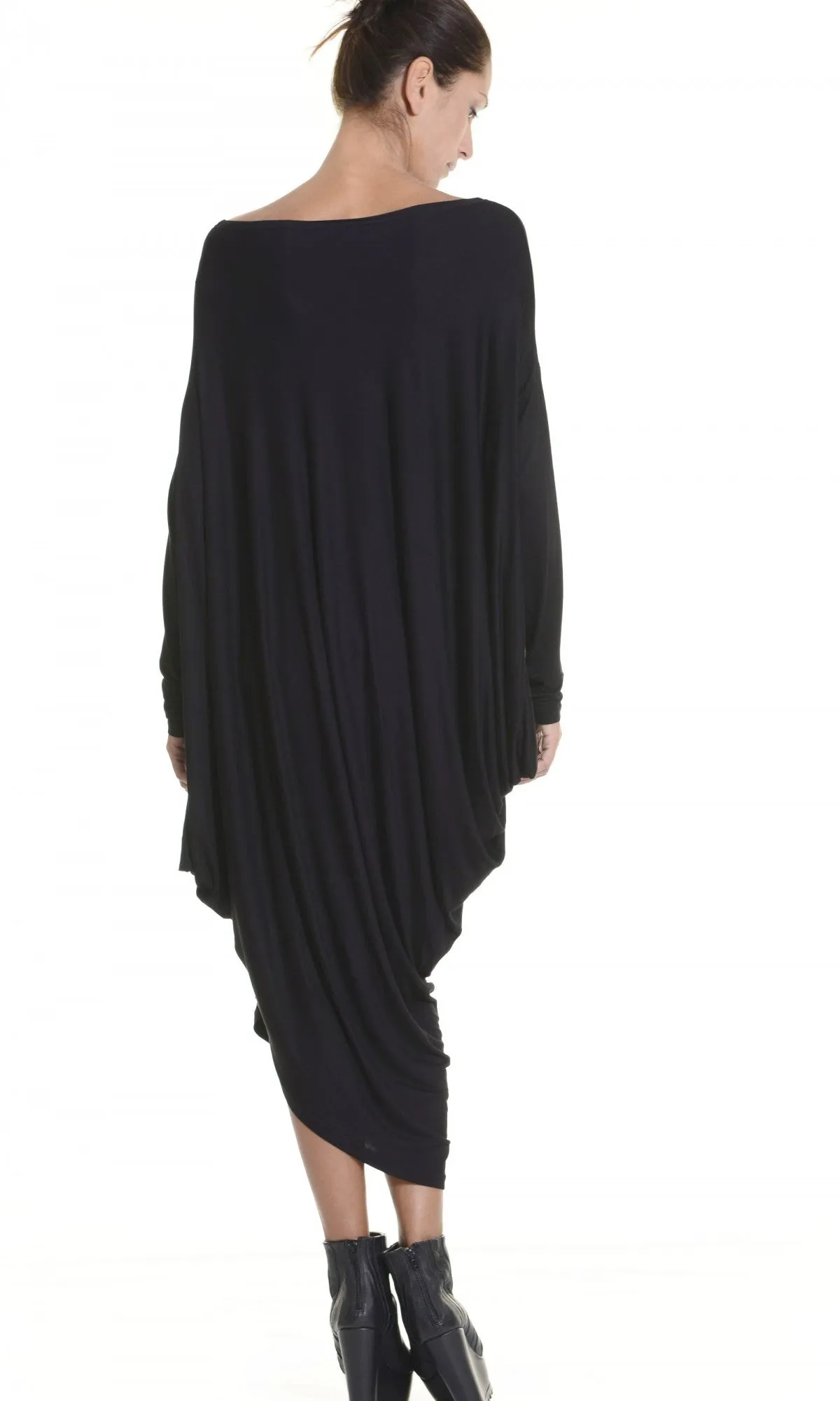 Asymmetric Long Sleeves Tunic Dress