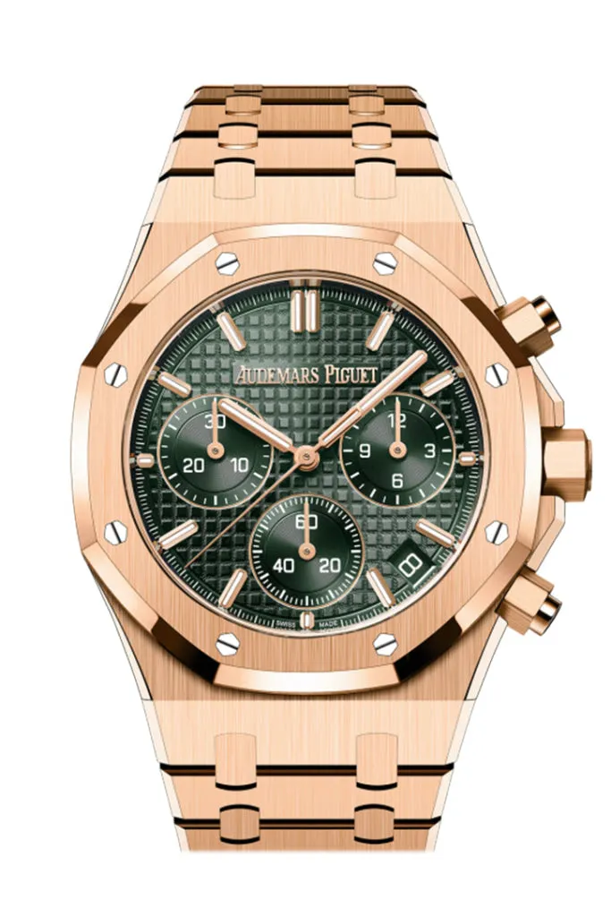 Audemars Piguet Royal Oak Khaki Green Rose Gold Watch 26240OR.OO.1320OR.08