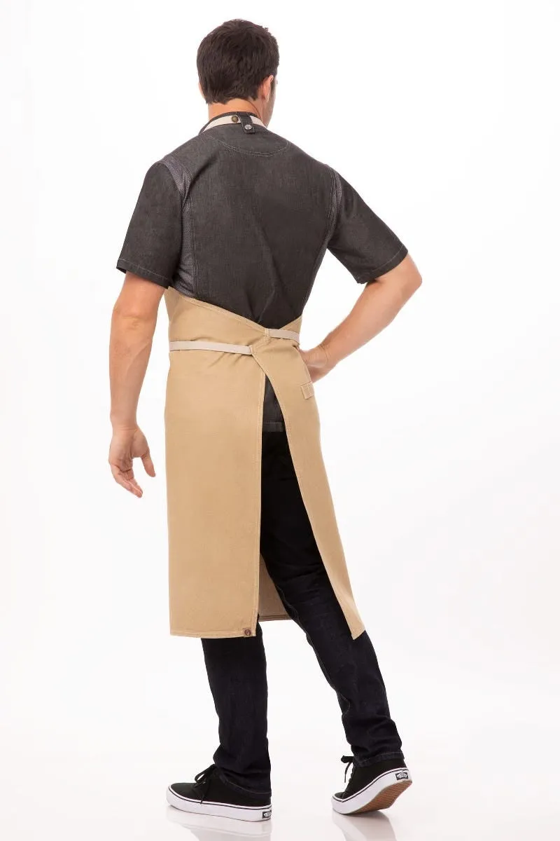 Austin Natural Chefs Bib Adjustable Apron (1 Pocket)