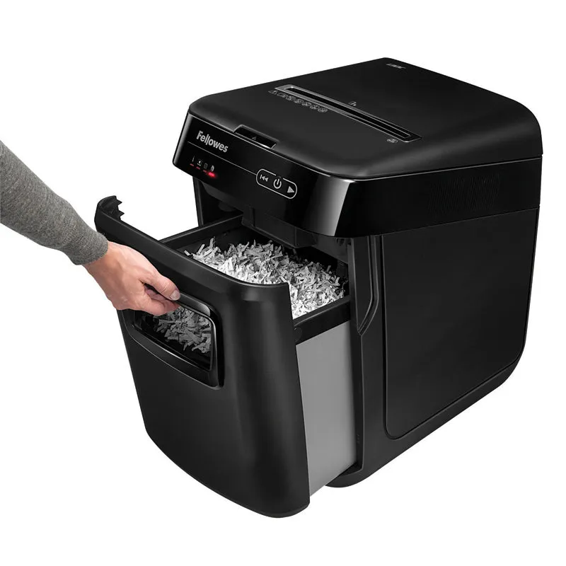 Automax 130c Auto Feed Medium-Duty Cross-Cut Shredder, 130 Sheet Capacity