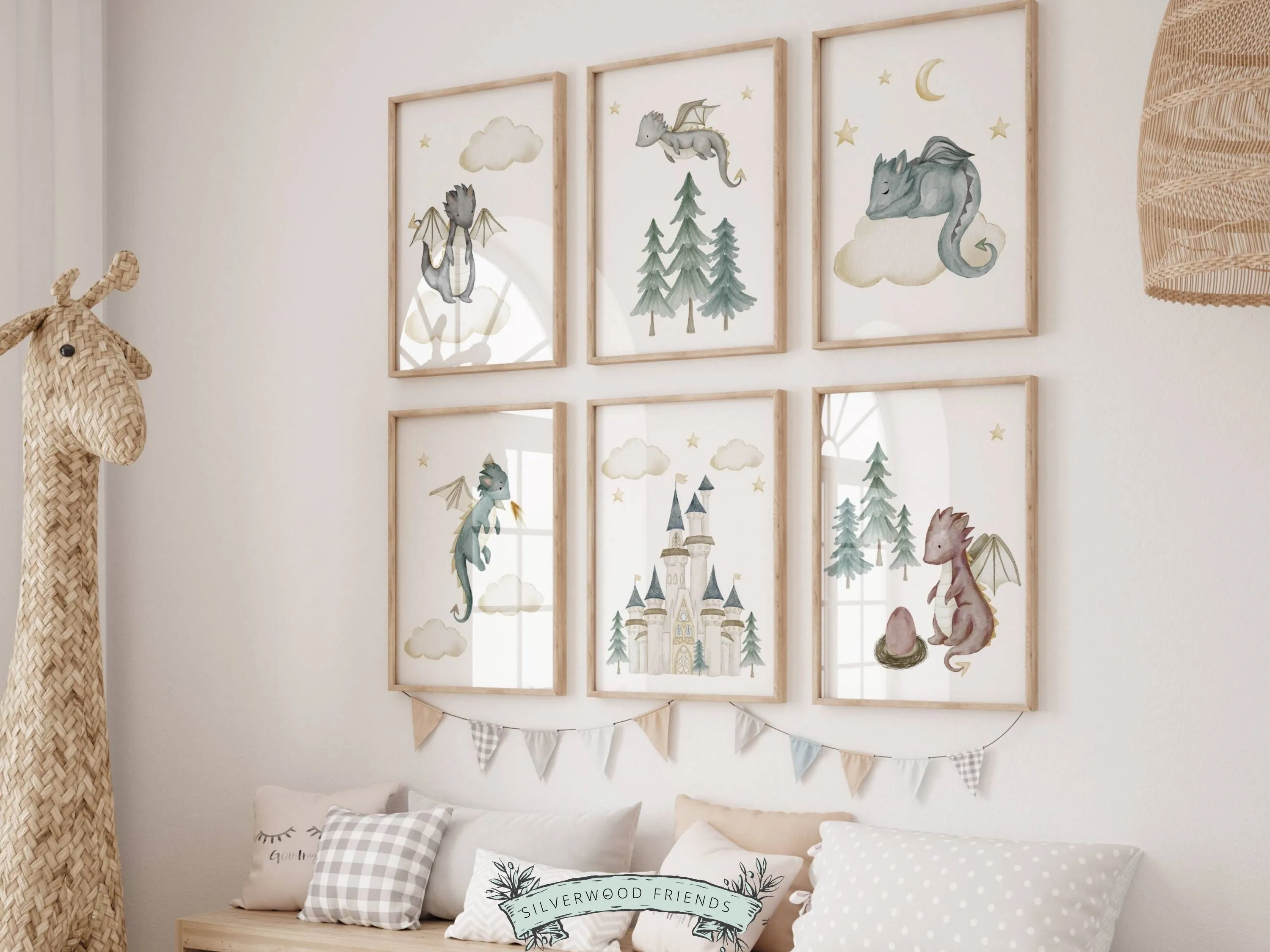 Baby Dragon Nursery Prints