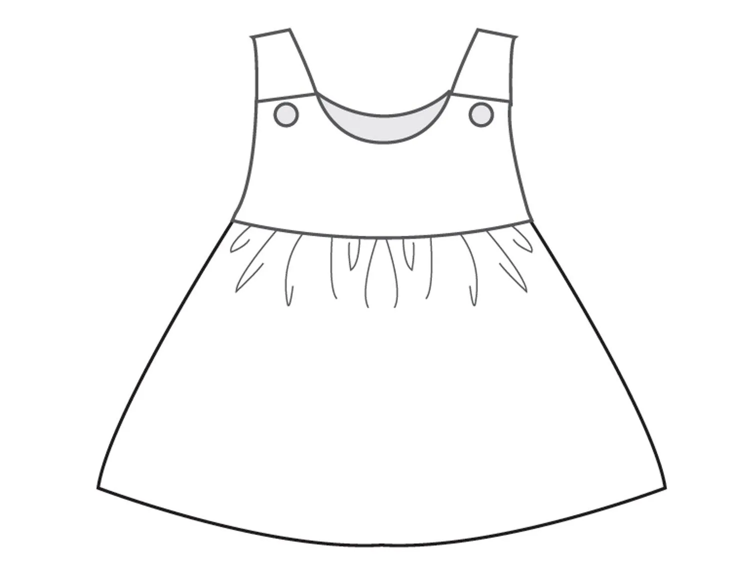 Baby Pinafore dress for girls sewing pattern pdf CLARA