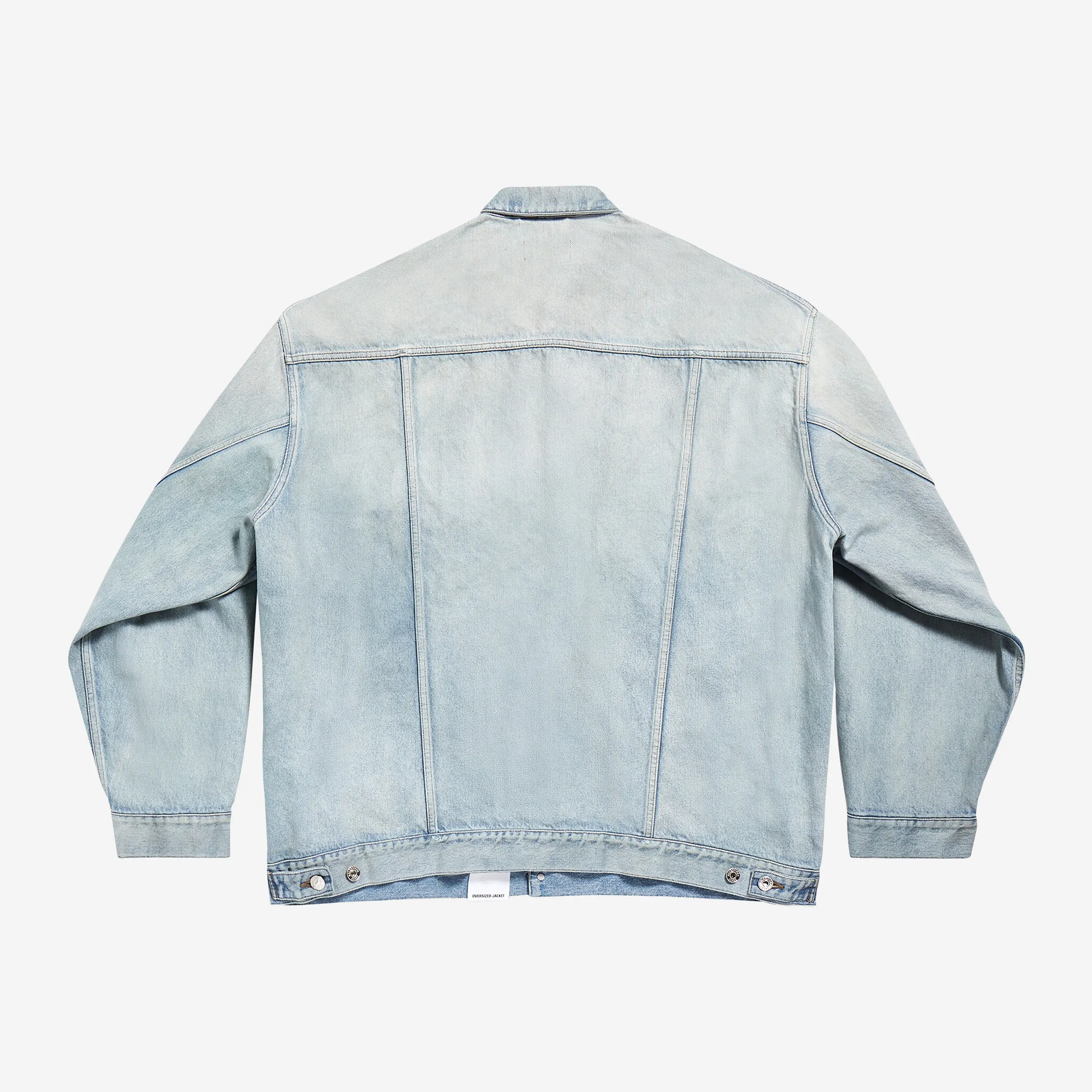 Balenciaga Denim Size Sticker Jacket