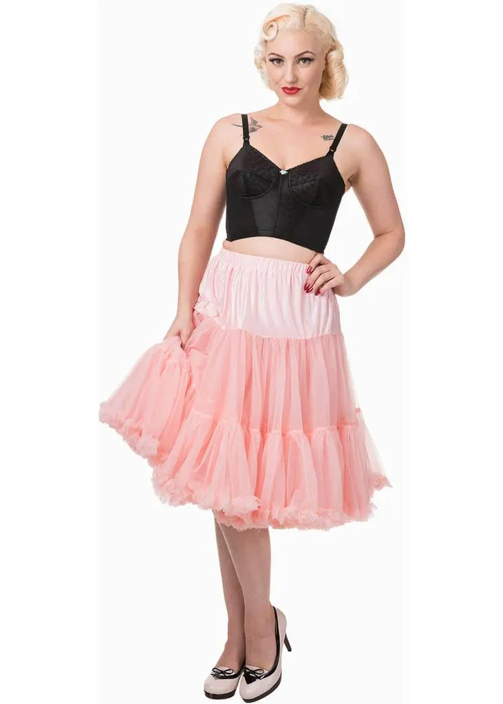 Banned 50's Petticoat Long Pink