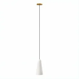 Beacon 1-Light Pendant Light By Modway - EEI-5644 - Opal Satin Brass