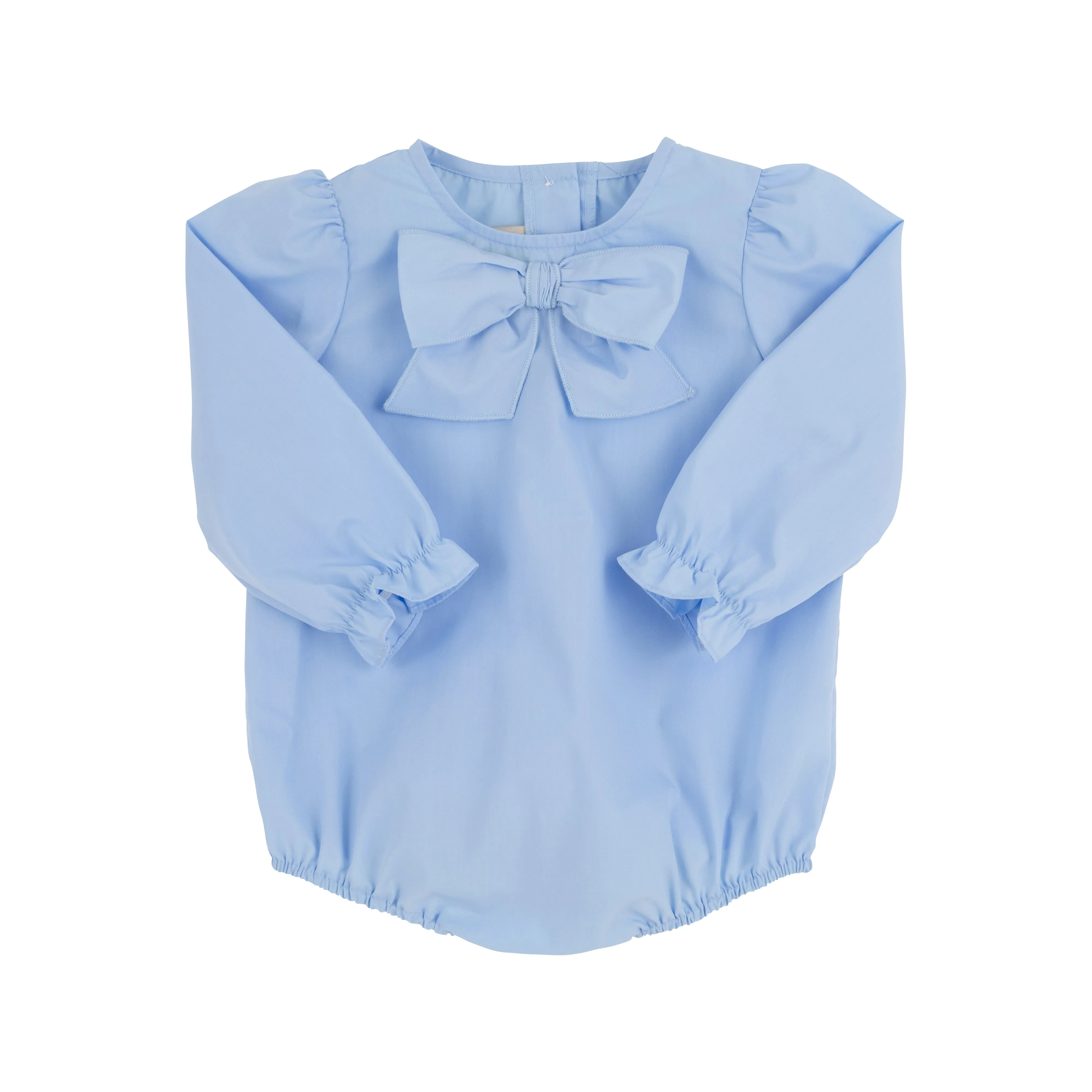 Beatrice Bow Blouse & Onesie - Beale Street Blue