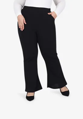 Bellanne Simple Bell Leg Pants - Black