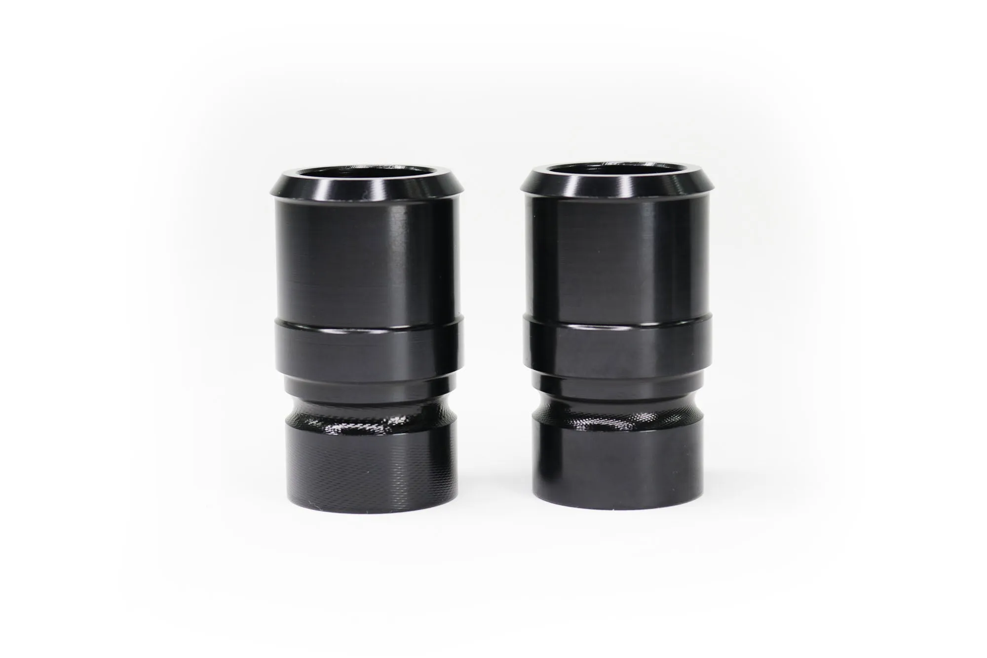 Billet Burn Down Breather Quick Release Fittings Black Anodized (Pair)