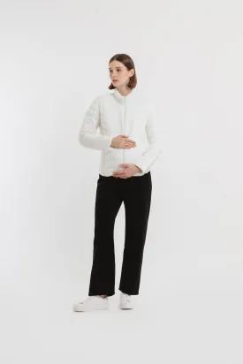 Black Winter Maternity Loose Pants