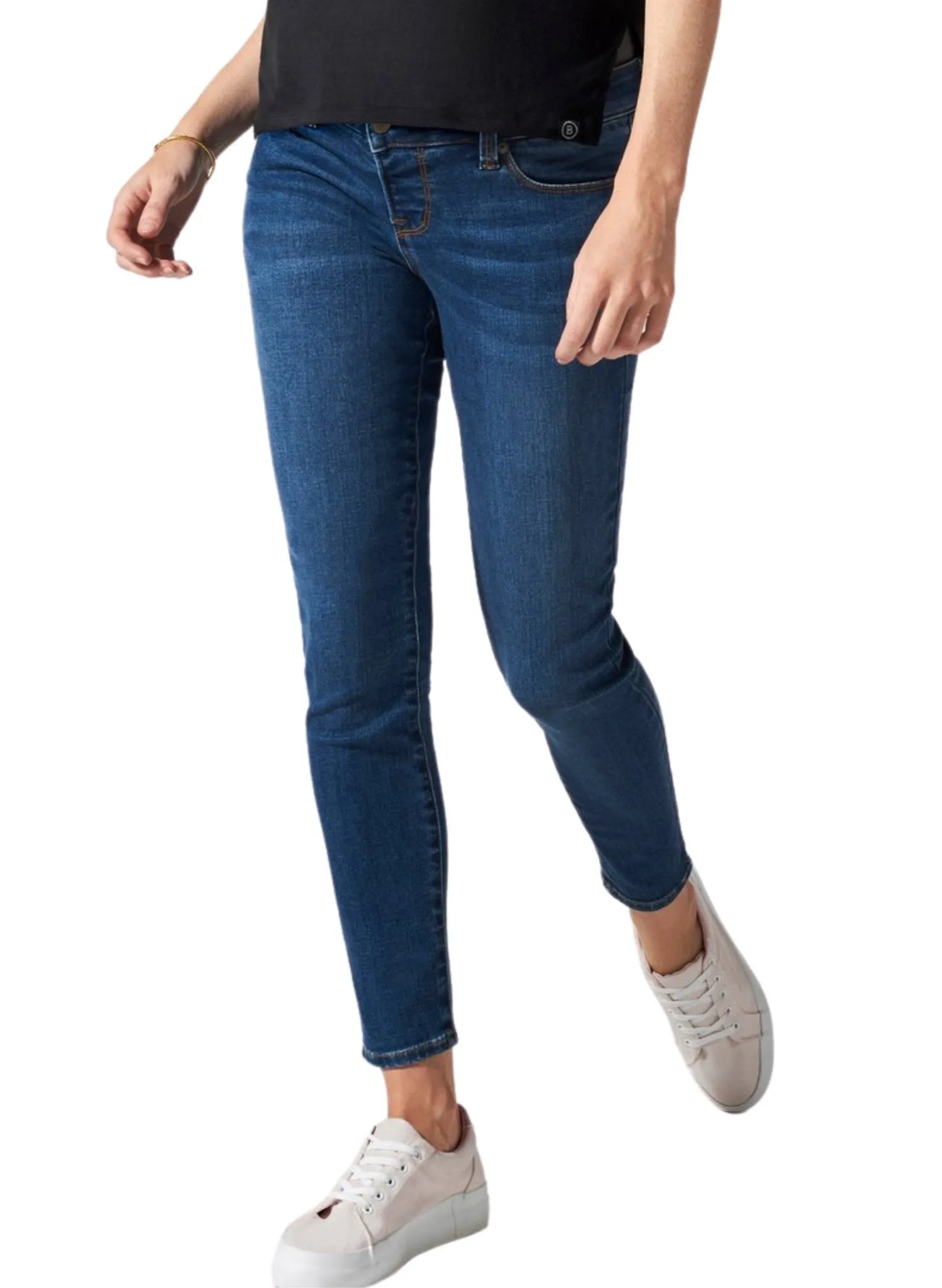 BLANQI Maternity Belly Support Skinny Jeans - Medium Wash