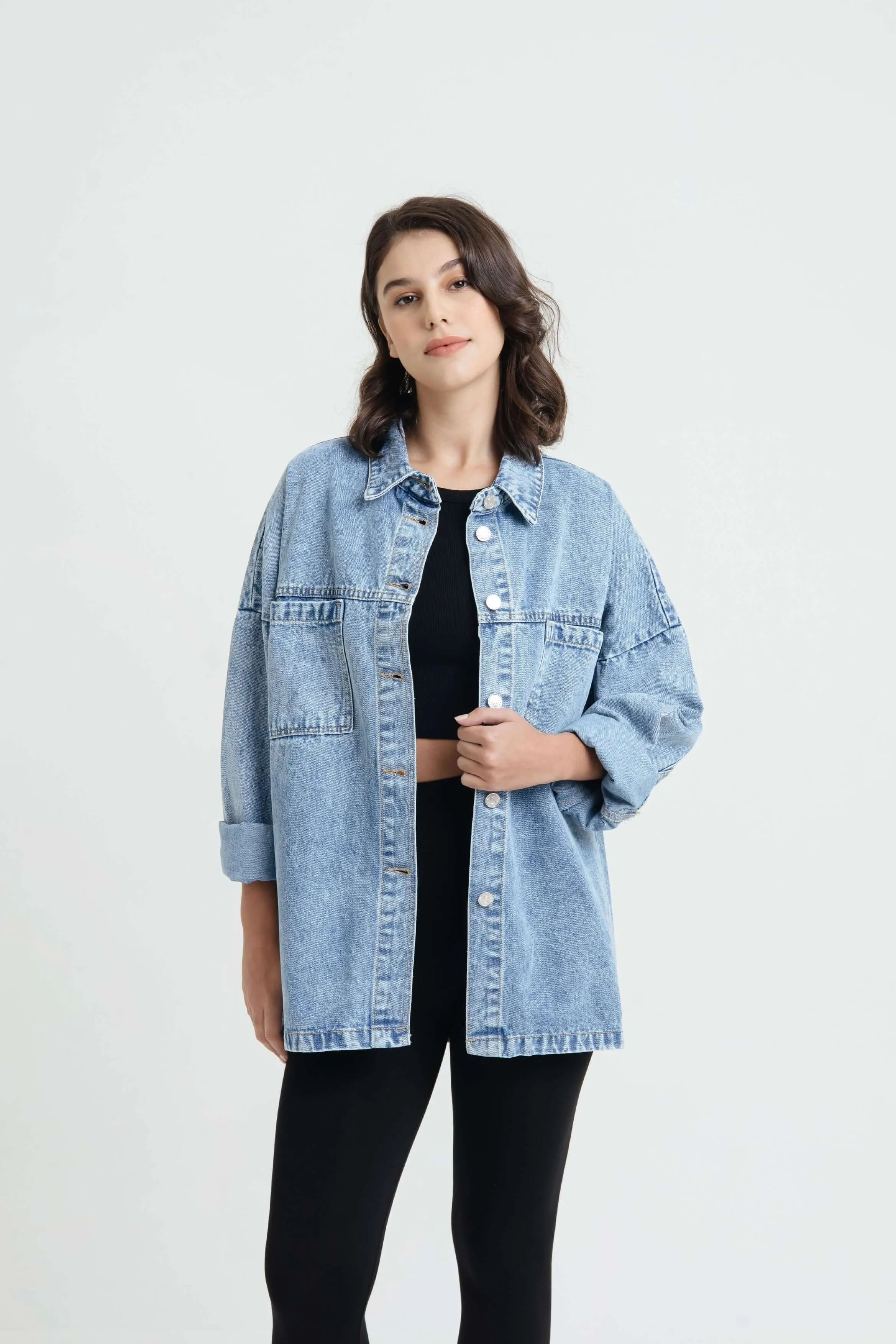 Blue Pocket Denim Jacket