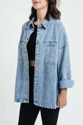 Blue Pocket Denim Jacket