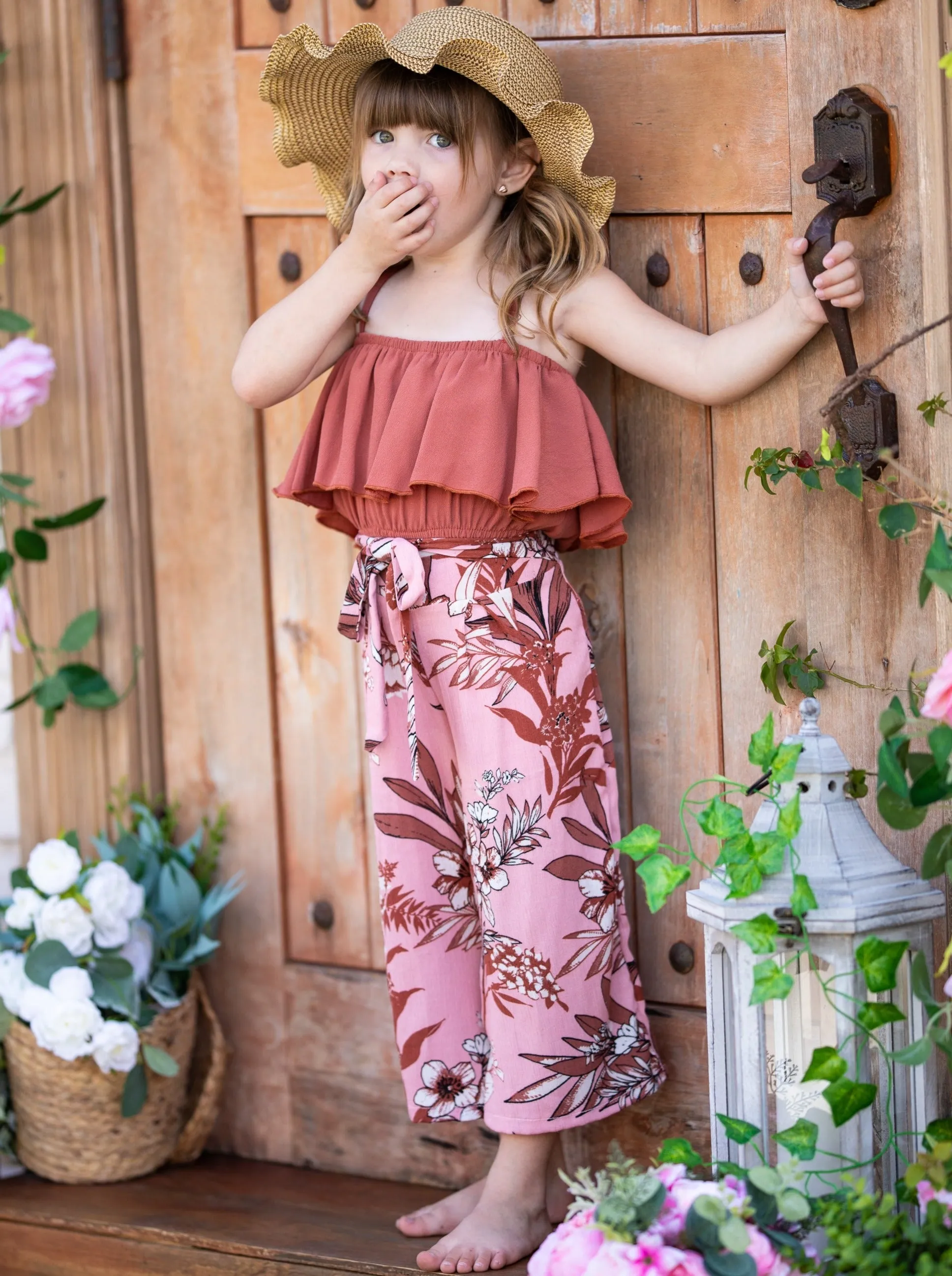 Botanical Babe Floral Pants Set