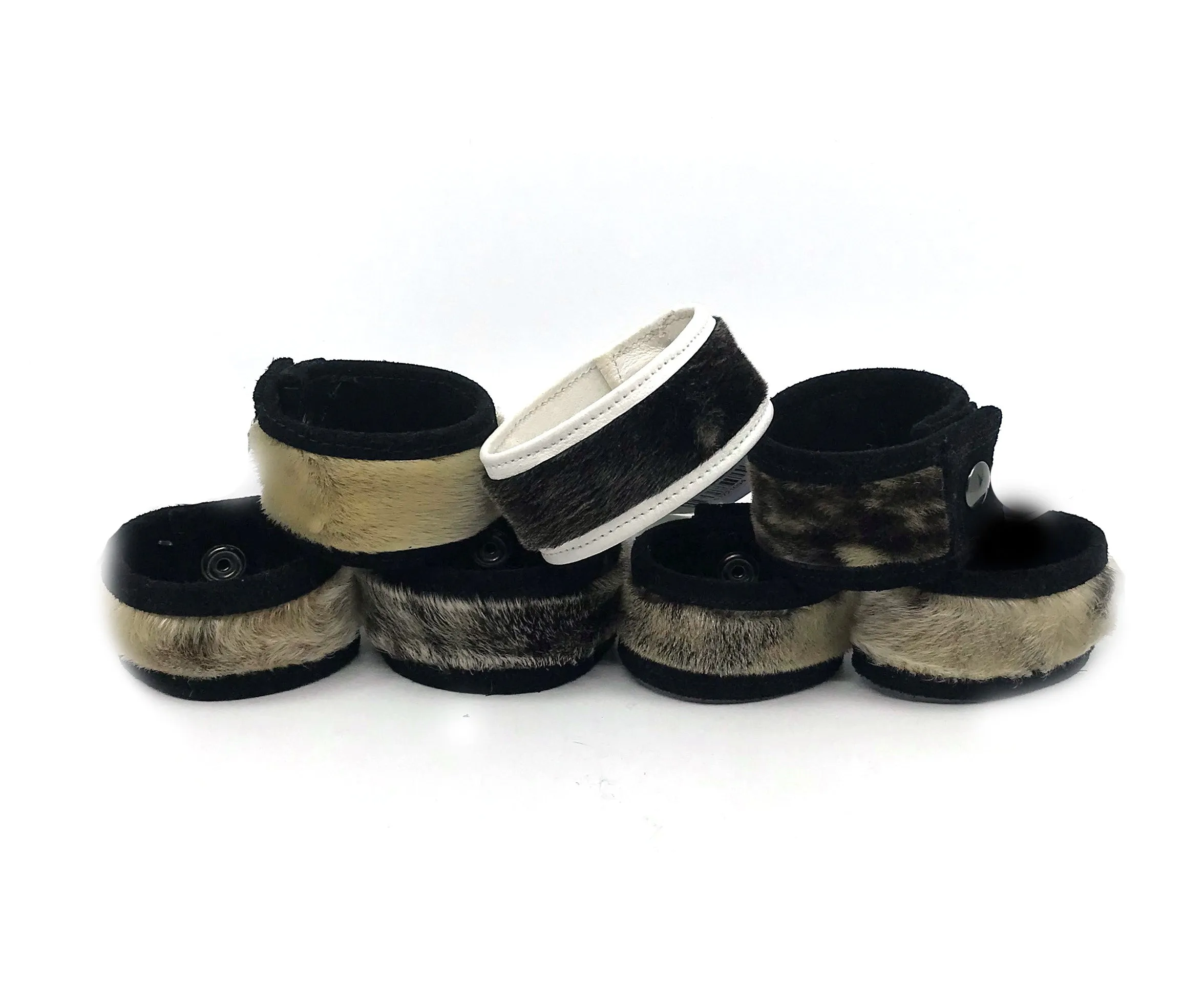 Bracelet- Gho;  Seal Fur & Leather w/Snap