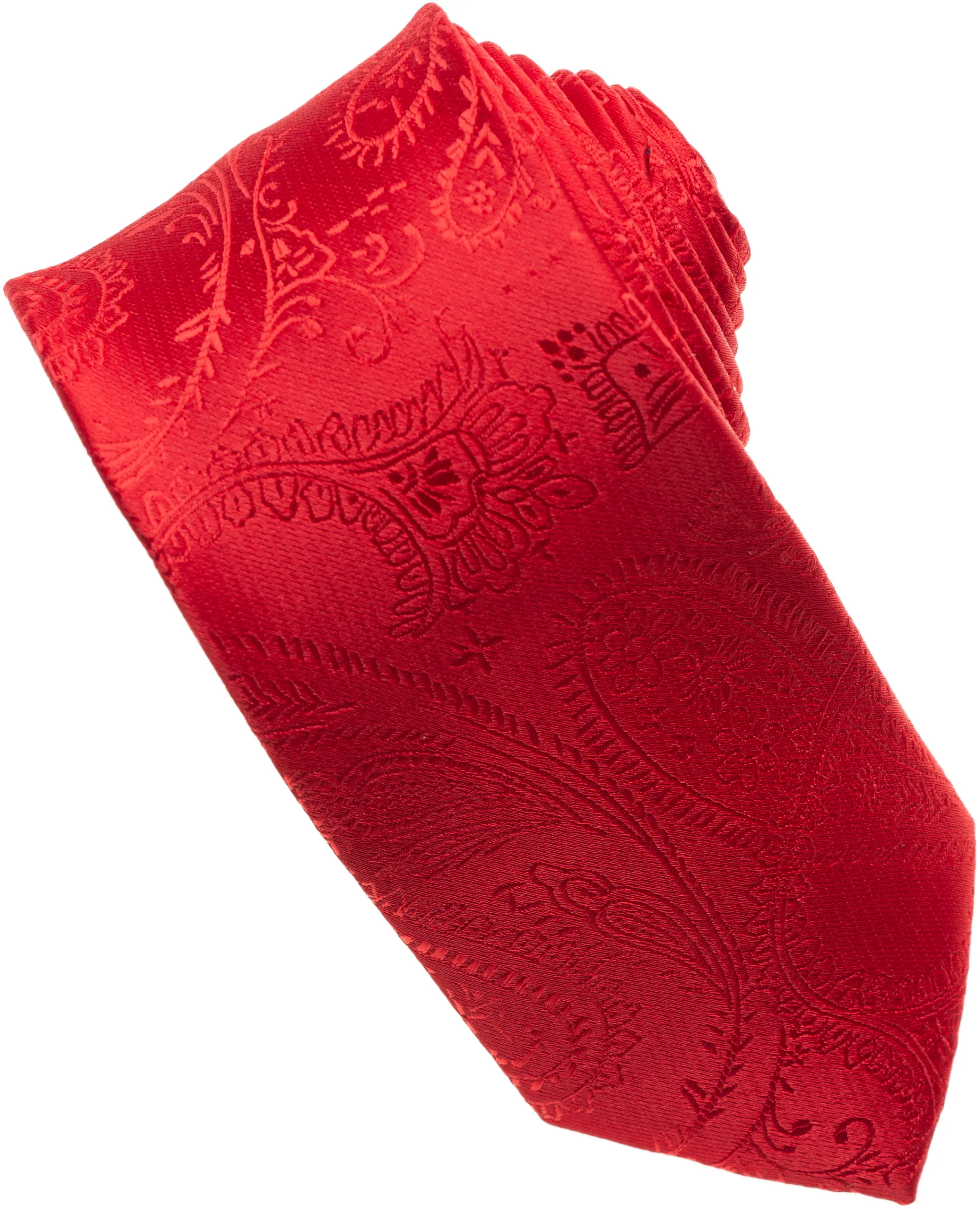 Burgundy Paisley Tone on Tone Necktie