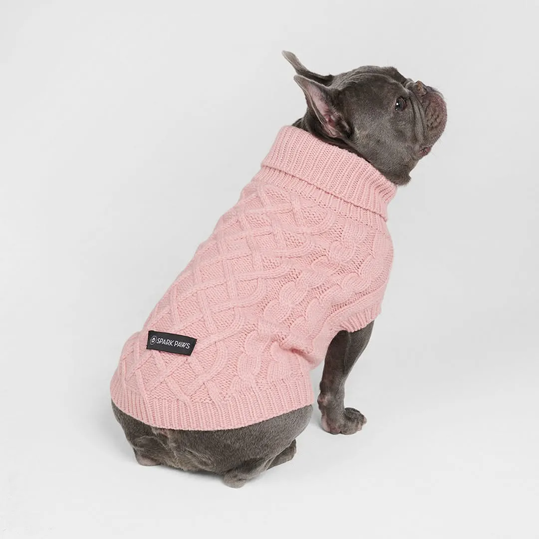 Cable Knit Dog Sweaters