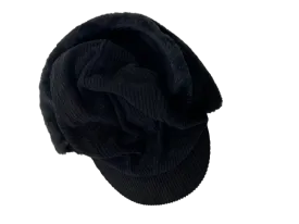 cap corduroy - black