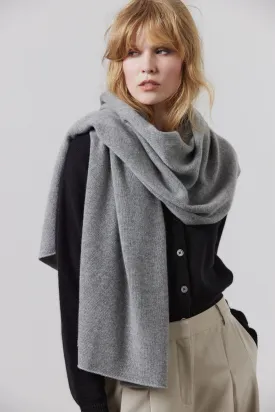 Cashmere Scarf - Grey Marle