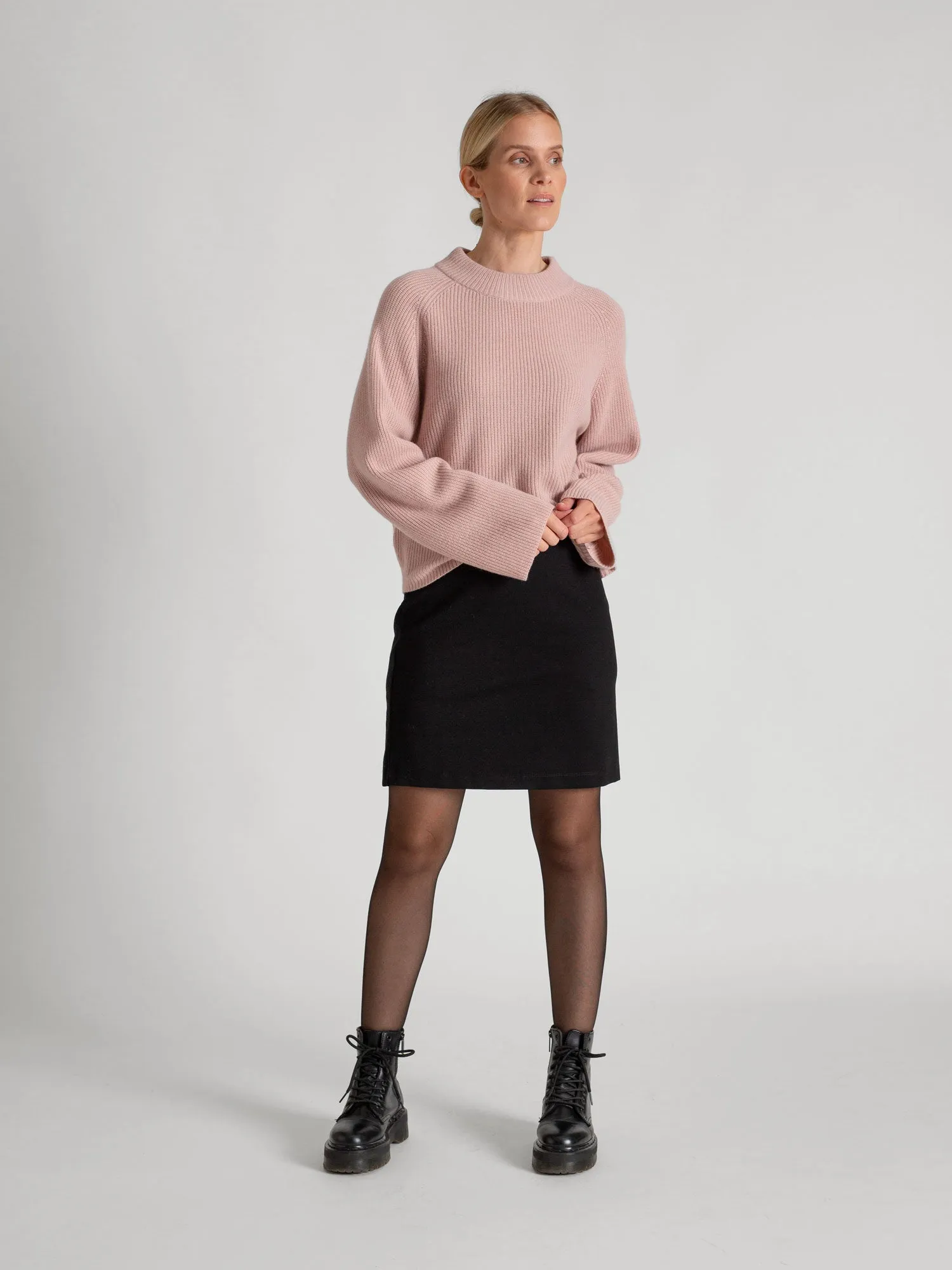 Cashmere sweater "Idun" - rose glow