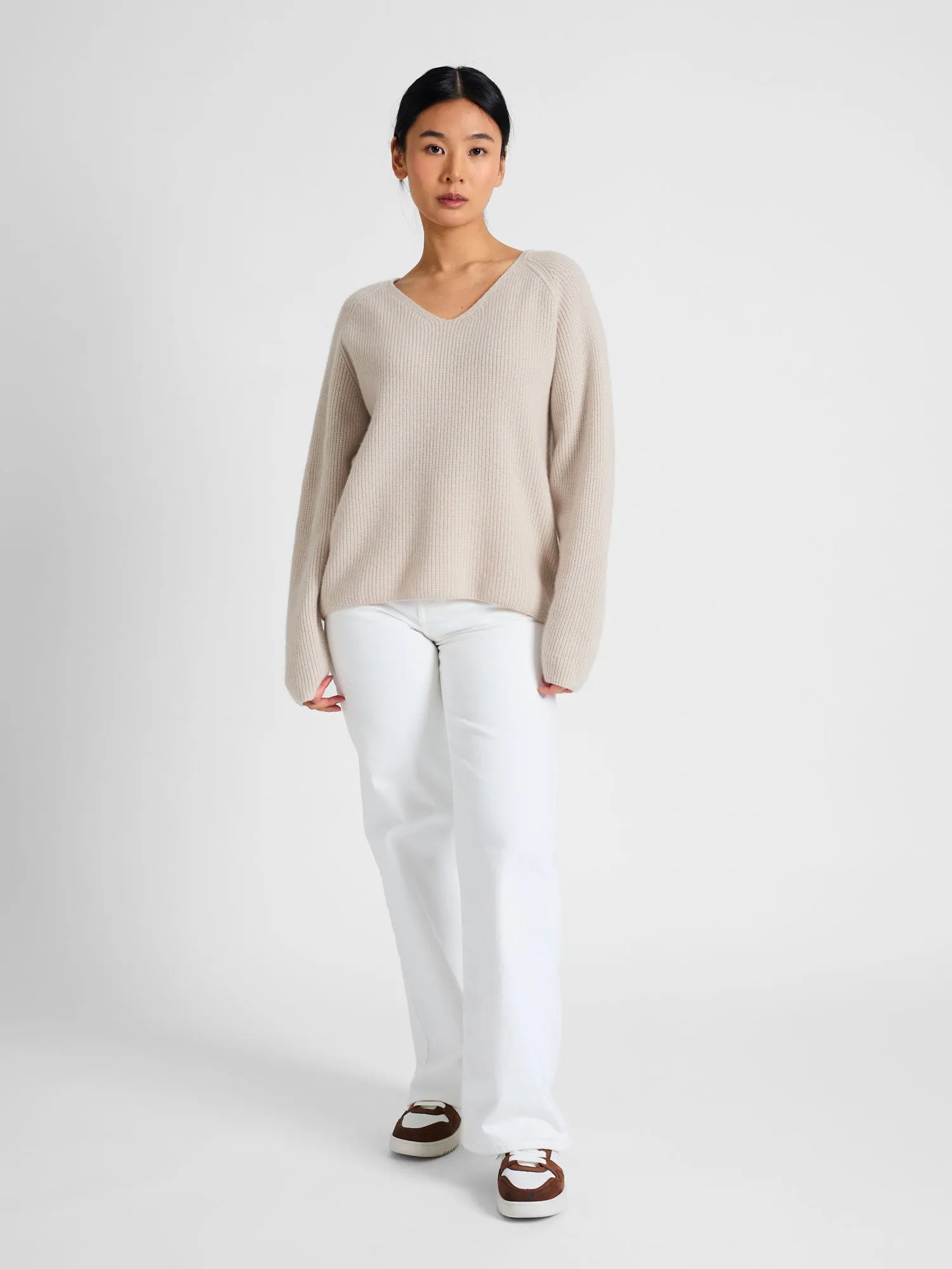 Cashmere sweater "Maya" - cream