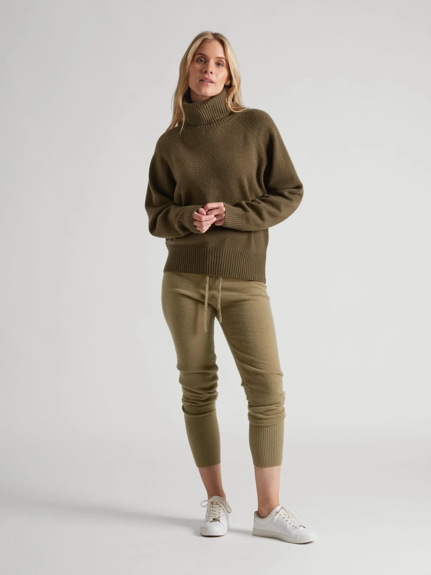 Cashmere sweater "Milano" - hunter