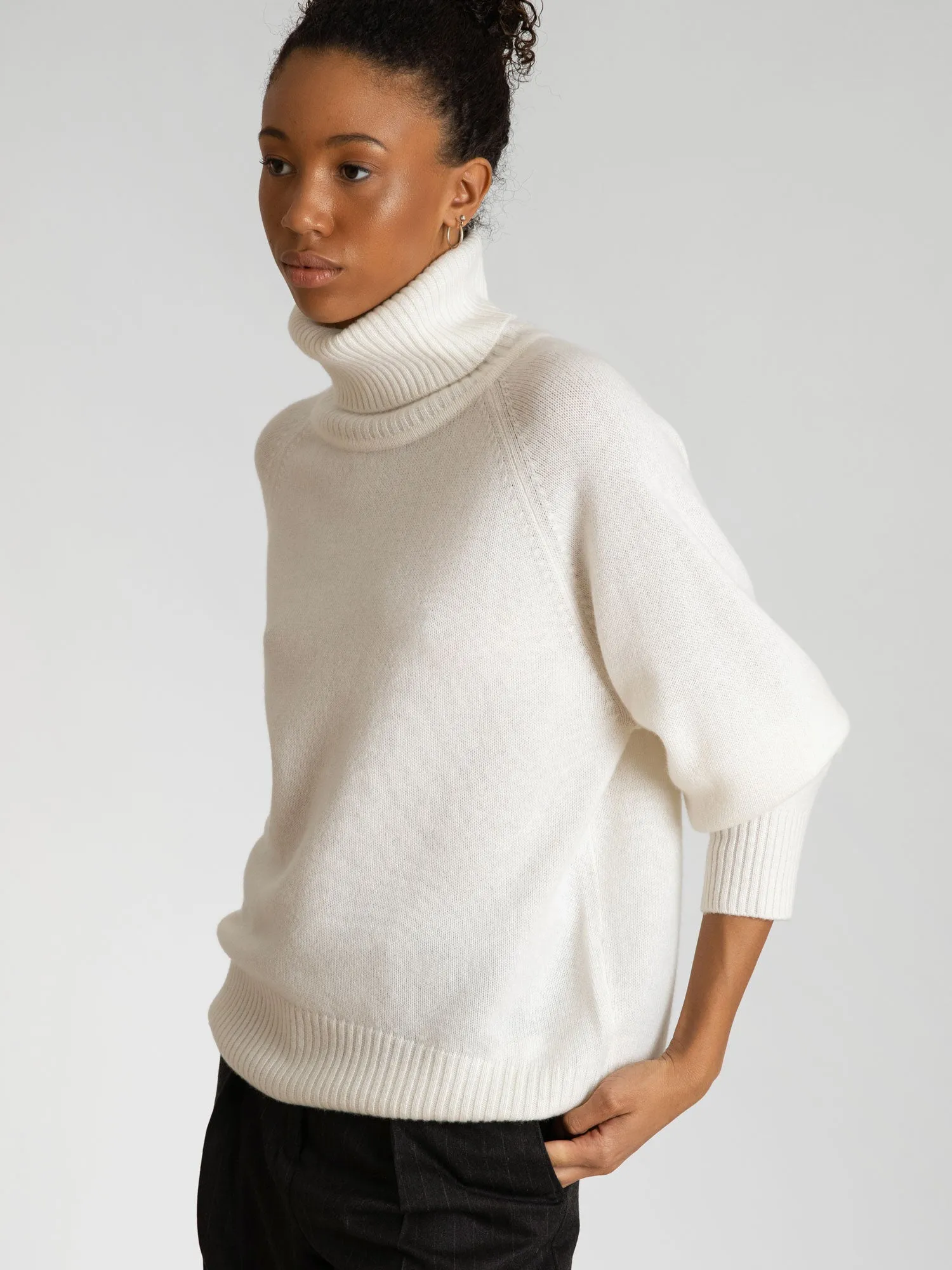 Cashmere sweater "Milano" - white