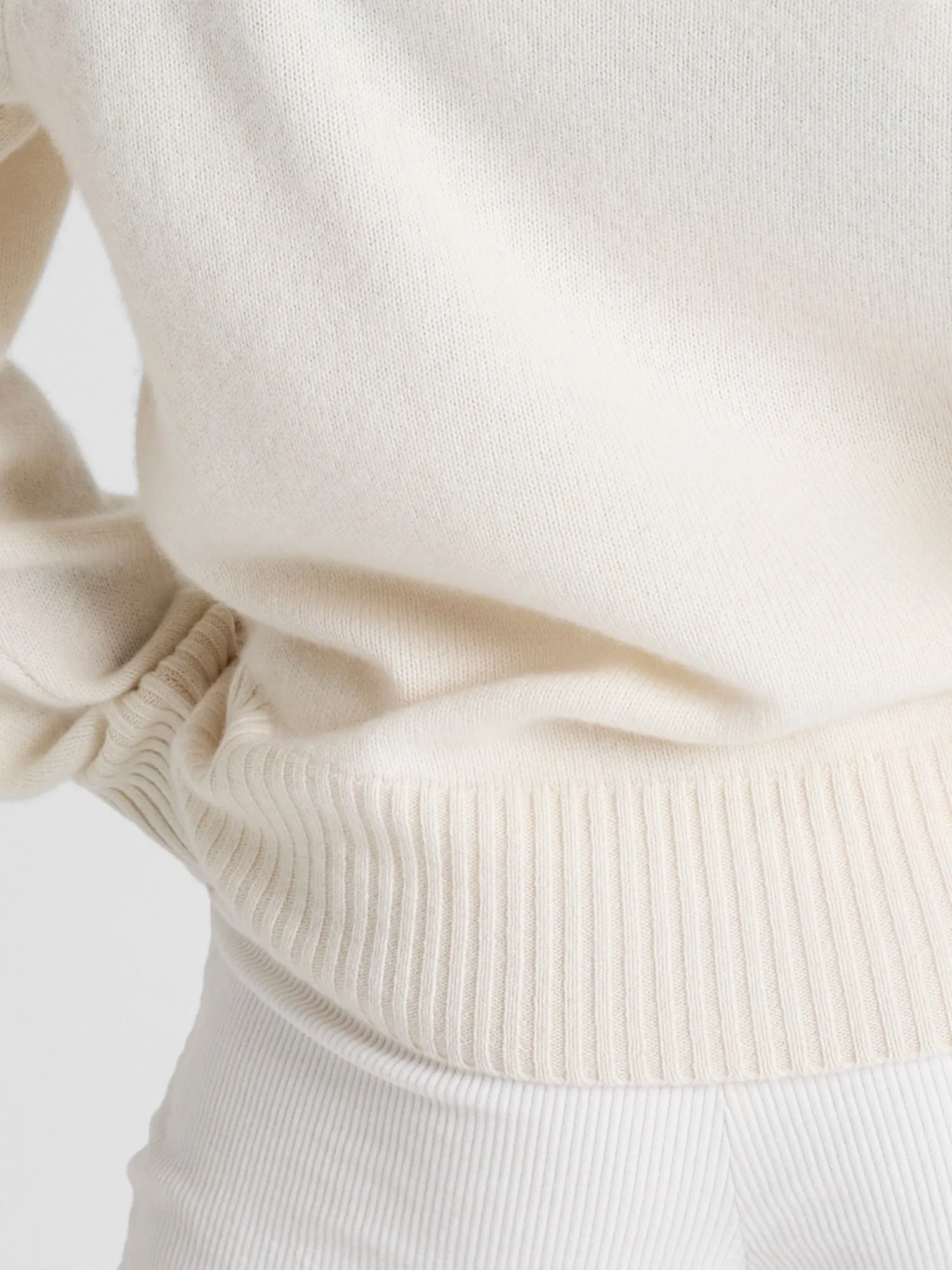 Cashmere sweater "Milano" - white