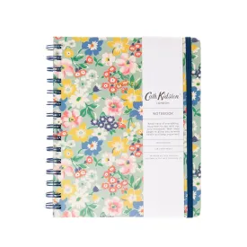 Cath Kidston: A5 Wiro Notebook Turquoise Floral