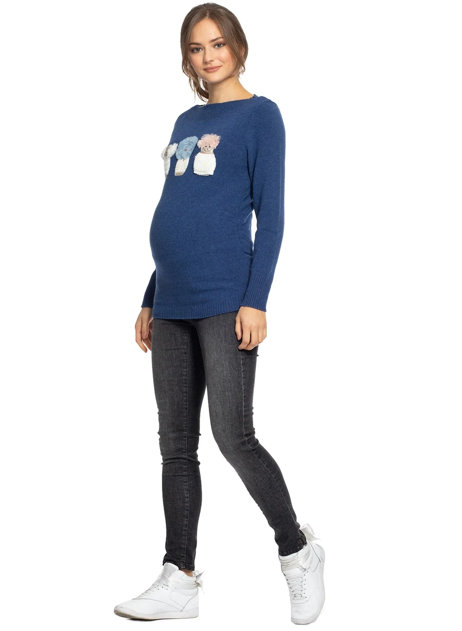 Chamonix Maternity Top - Moonless Night