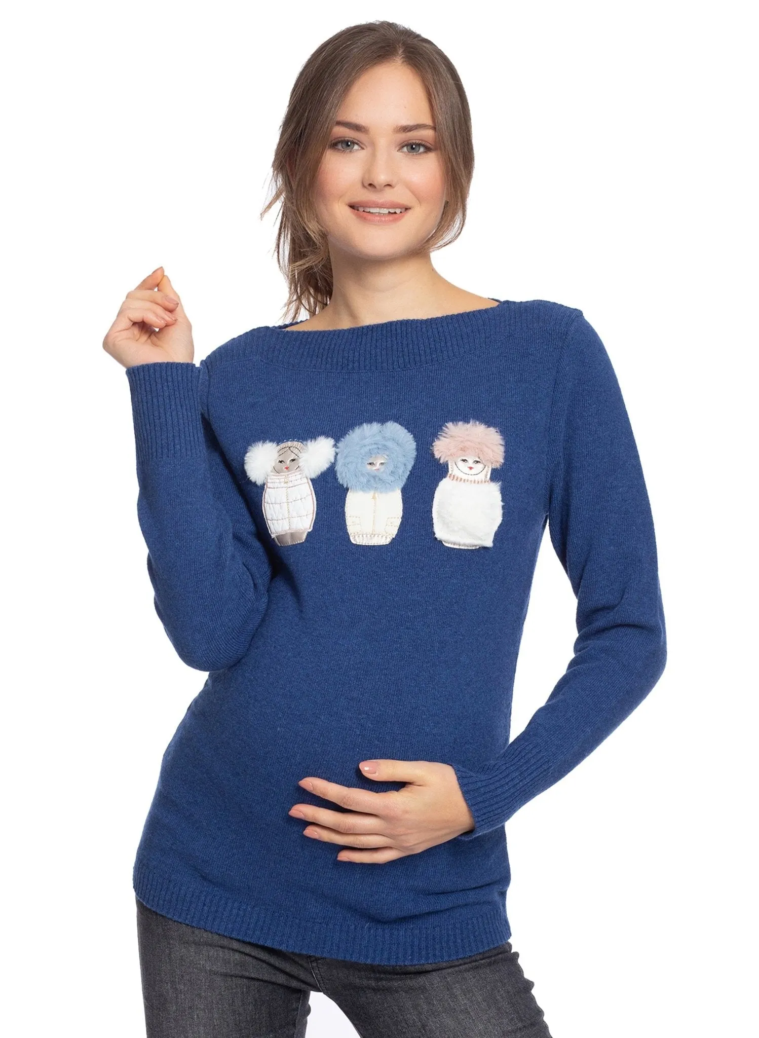 Chamonix Maternity Top - Moonless Night