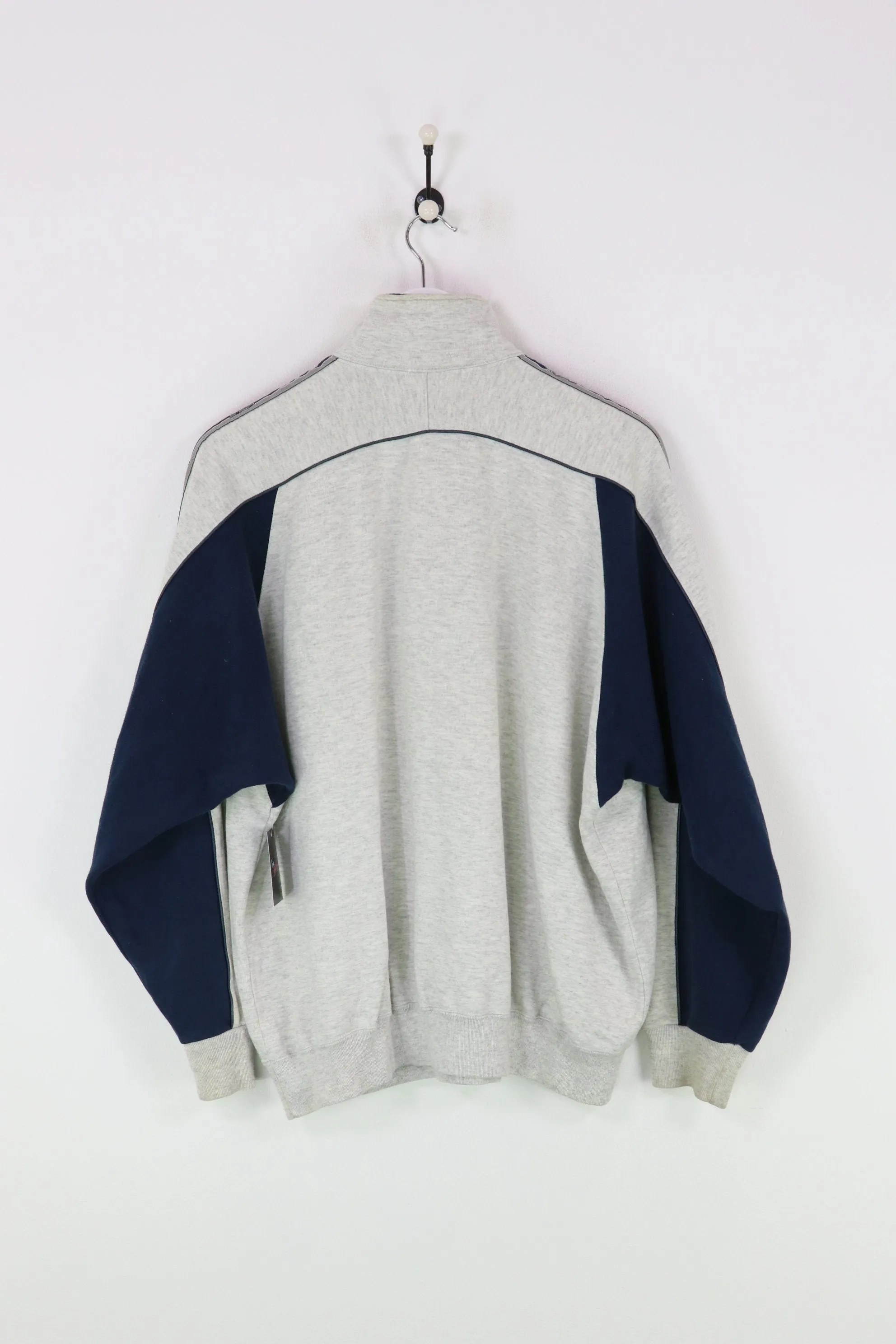 Champion 1/4 Zip Sweatshirt Grey/Navy XL